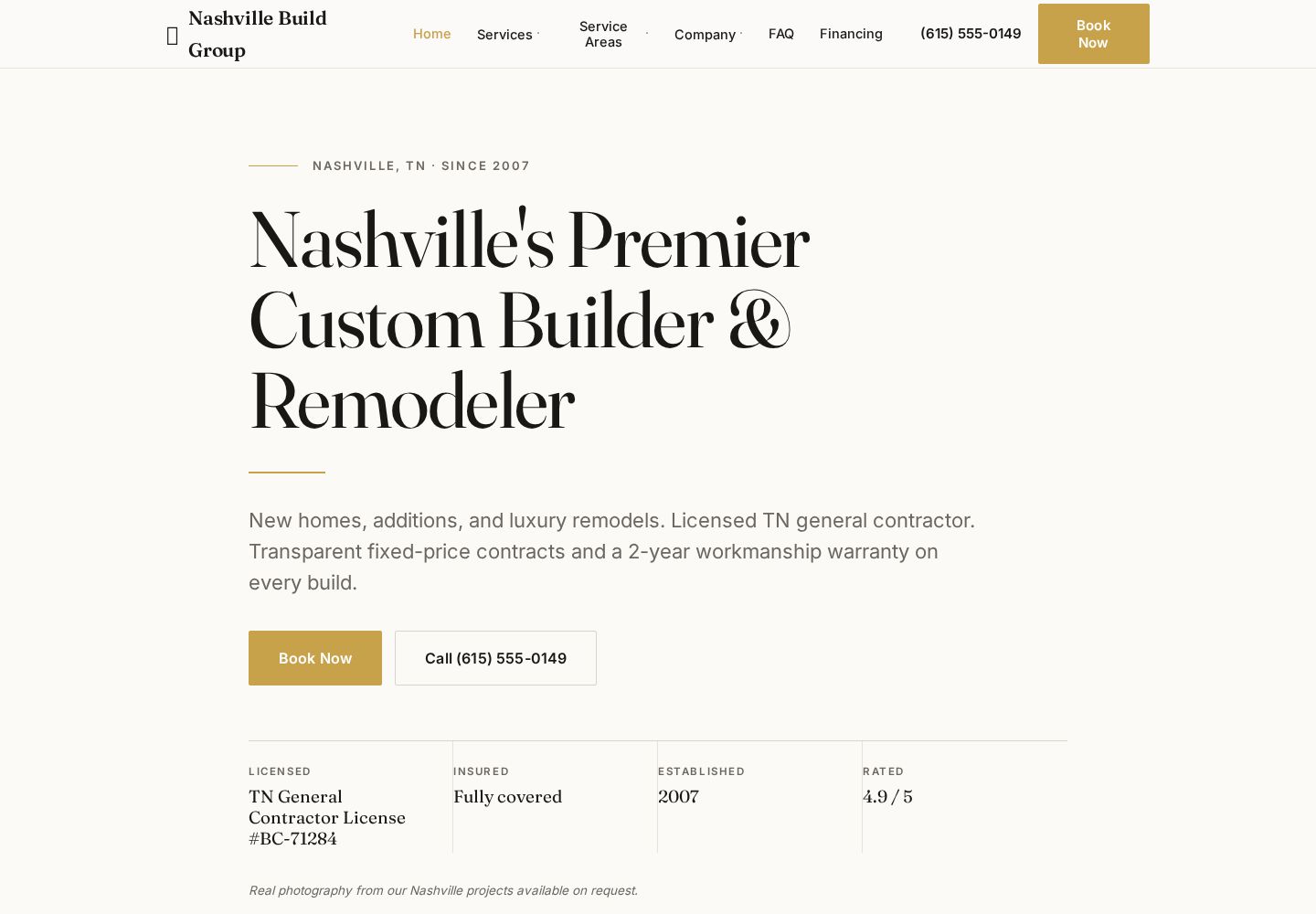 Ledger design built live